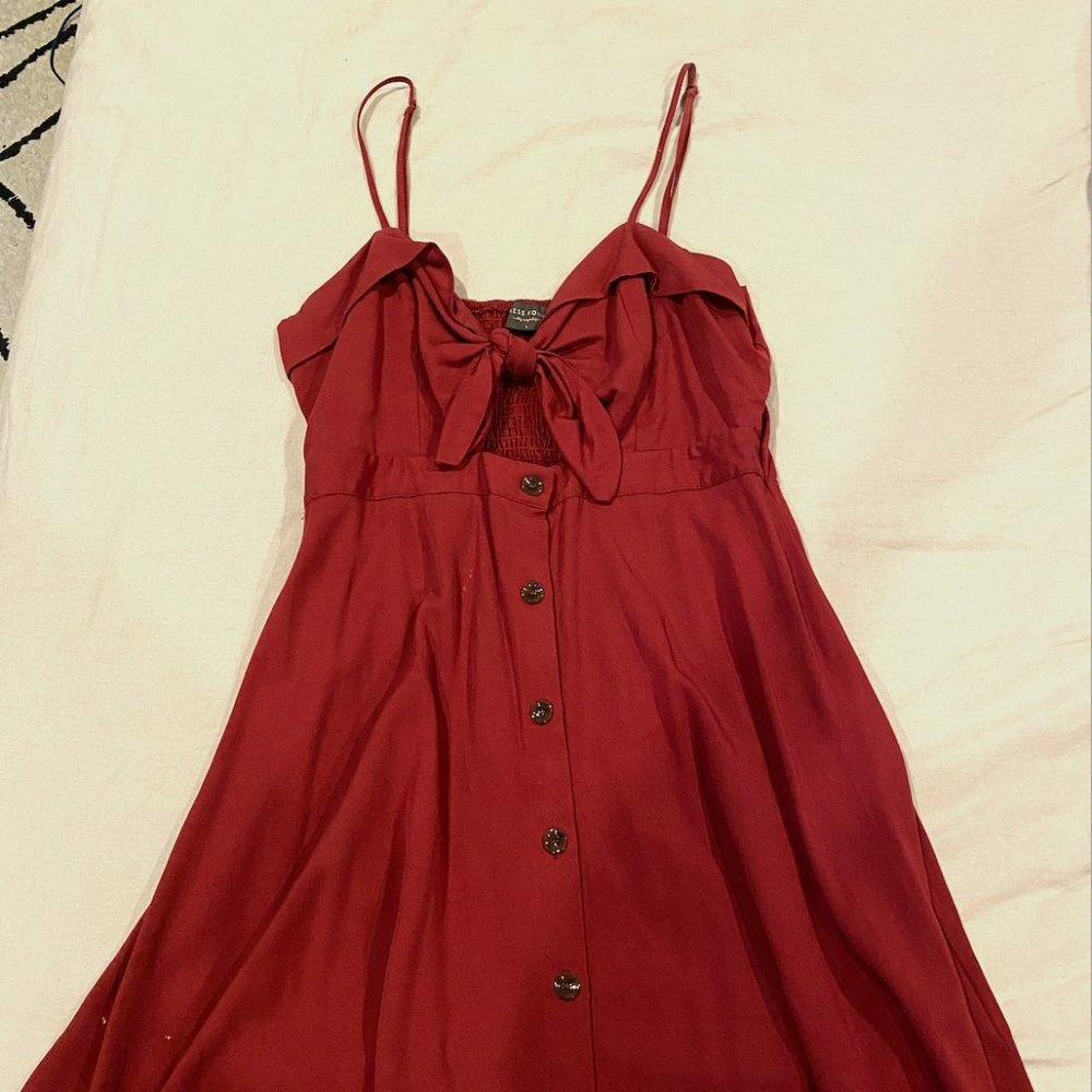 Tie front summer dress